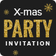 X-mas - Christmas Party Invitation Email Template PSD