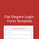 Flat Elegant Login Form Template