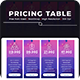 Hosting Price Table