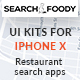 SearchFoody - Restaurant Search and Finder App UI Kits For iPhone X