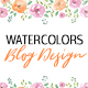 Watercolor Elements for Blog Design