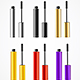 Realistic Color Mascara Brush Set