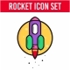 Rocket Icon Set