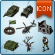 Map Icons and Elements - V.3 Military Set - GraphicRiver Item for Sale