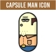 Capsule Man Icon Set