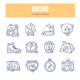 Hiking Doodle Icons