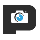 Photograph P Letter Logo