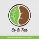 Co & Tea Logo template