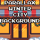 Parallax Winter City Background