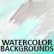 Set of 8 hand painted watercolor background.