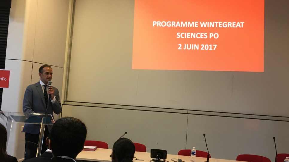 « C'est une leçon de vie que vous nous donnez tous les jours, » a expliqué Frédéric Mion, le président de Science Po Paris, lors de la remise de diplômes des étudiants de Wintegreat le 2 juin 2017. « Les réfugiés apportent un plus à la société, un fabulent optimisme moteur, » a-t-il ajouté.