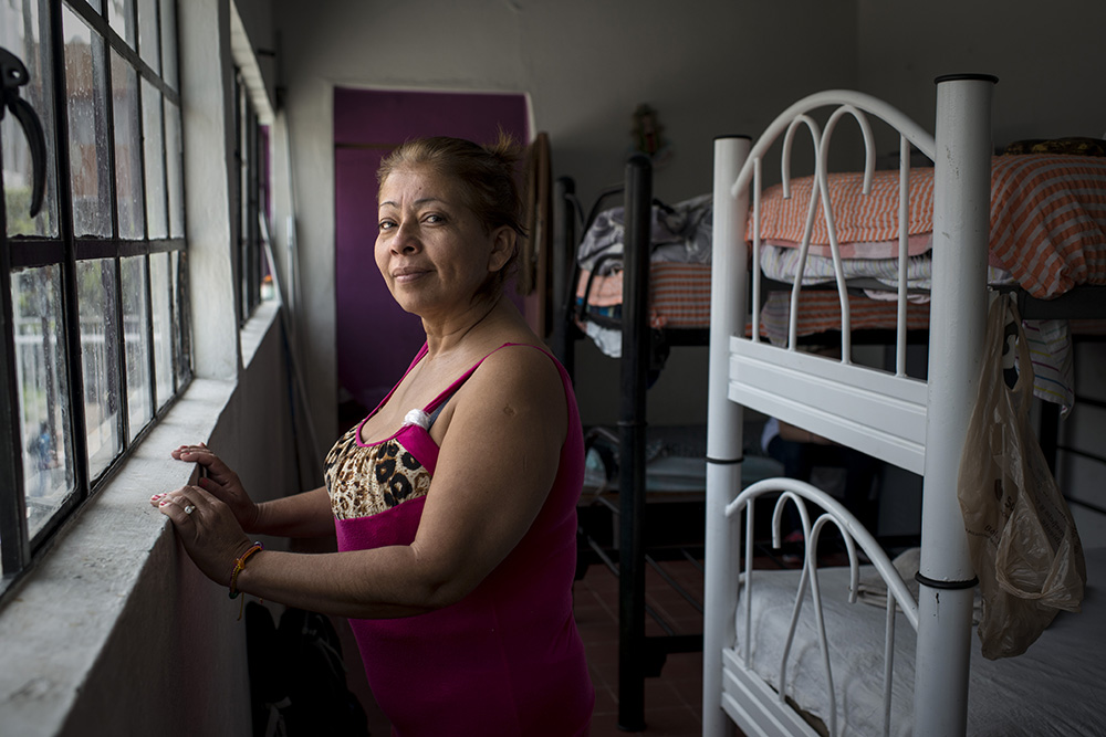 Central american refugees in a shelter in Mexico.