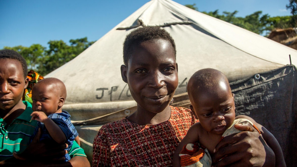 Venansiya and her sister have been living in a dilapidated tent for 10 months.