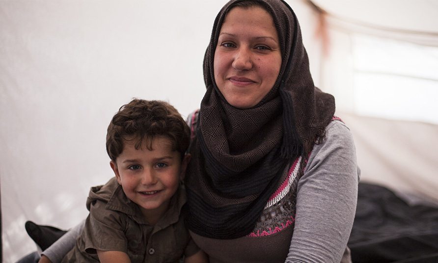 Wafaa fled the war in Syria with her three children.