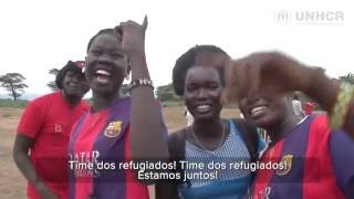 Quênia: Famílias em Kakuma torcem pelo #TeamRefugees