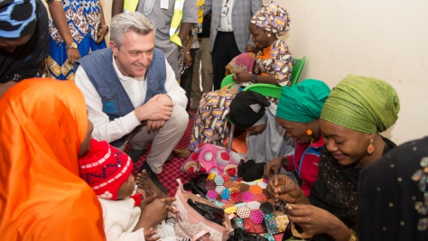 Nigeria. Visit of the UN High Commissioner for Refugees