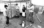 After the collapse of the Soviet Union in 1991, conflict erupted in several areas of the former empire, forcing hundreds of thousands of people to flee, including these civilians from North Ossetia at a collective centre.