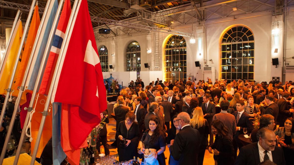 La réception organisée avant la cérémonie 2015 de remise de la distinction Nansen pour les réfugiés 
