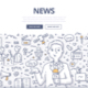 News Doodle Concept - GraphicRiver Item for Sale