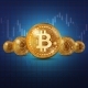 Cryptocurrency Golden Coins Background - GraphicRiver Item for Sale