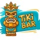 Banner with Tiki Ethnic Traditional Tribal Mask - GraphicRiver Item for Sale