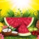 Tropical Summer Fruit - GraphicRiver Item for Sale