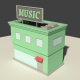 Low Poly Music Store