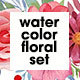 Watercolor Floral Set