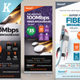 Internet Broadband Promotion Roll-up Banner Templates
