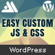 Easy Custom JS and CSS - Theme Customization for WordPress - CodeCanyon Item for Sale