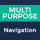 Multipurpose Navigation Menu Bar PSD