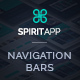 SpiritApp Navigation Bars for Landing Pages