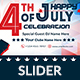 4th of July Web Slider - 2 Design- Image Included