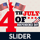 4th of July Web Slider - 3 Design- Image Included