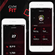 GymFit - Mobile App UI Kit Design