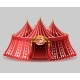 Vector 3d Realistic Circus Tent with Signboard