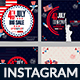 4th of July Instagram Banner