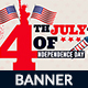 4th of July Web Banner