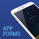 Dark Mobile App Forms