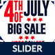 4th of July Web Slider - 3 Design- Image Included