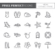 Summer Vacation Pixel Perfect Editable Icons