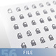 File Line Icons Set