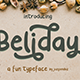 Beliday - Fun and Cute Font