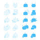 Chatbot icons set