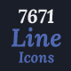 7671 Line Icons