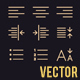 Document Text Editing Vector Line Icons