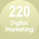 220 Digital Marketing Line Icons