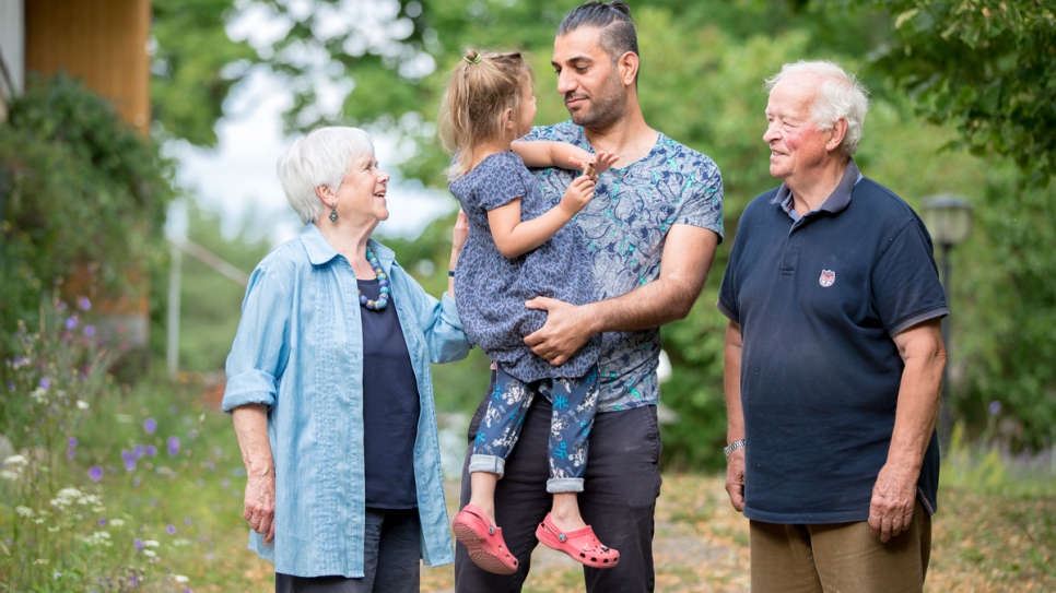 Mona and Kaj are Finnish pensioners who have assumed the role of grandparents for 3-year-old Diana, a refugee from Iraq who arrived on the Finnish island of Nagu in 2015. Diana and her father, Azaldeen, fled Iraq after her mother was abducted.