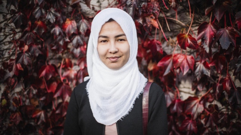 United Kingdom. Oxford. 19 year-old Shukria Rezaei is a Hazara refugee from Afghanistan and an award-winning poet