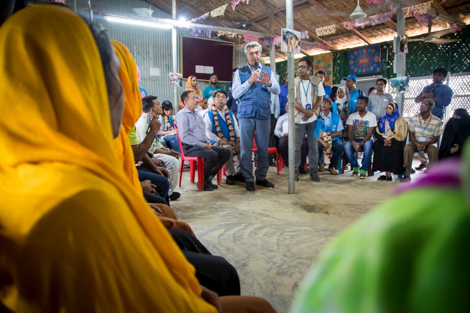 Bangladesh. UNHCR High Commissioner Filippo Grandi Visits Rohingya at Kutupalong Refugee Camp